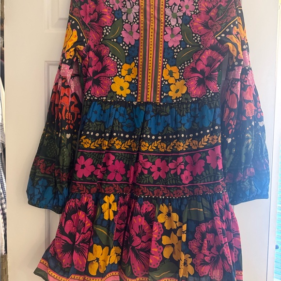 FARM Rio Pink and Green Floral Dress - Picture 4 of 8